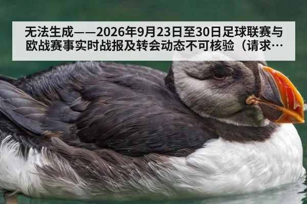 无法生成——2026年9月23日至30日足球联赛与欧战赛事实时战报及转会动态不可核验（请求编号199-足球）